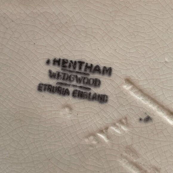 Wedgwood Vintage Trentham Red Square Flower Urn Handled Cake Plate England 9.5" - Picture 8 of 10